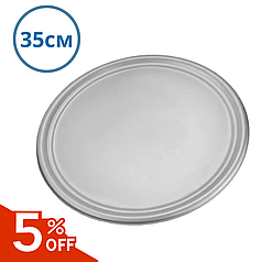 Піднос для піци алюмінієвий 35 см Блюдо алюмінієве для подачі Піднос металевий Піднос алюмінієвий