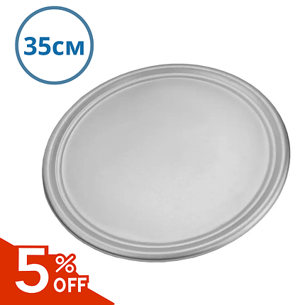 Піднос для піци алюмінієвий 35 см Блюдо алюмінієве для подачі Піднос металевий Піднос алюмінієвий, фото 1