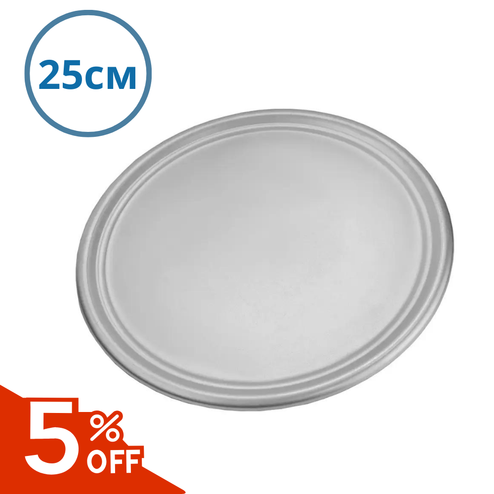 Піднос для піци алюмінієвий 25 см круглі Підставка для піци з нержавіючої сталі Посуд для лінії роздачі