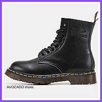 Ботинки зимние мужские и женские Dr. Martens black с мехом / сапоги др. Мартенс черные на меху 44