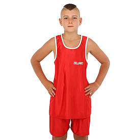 Форма для боксу дитяча червона ZELART червоний CO-8943 S (125-135 см)