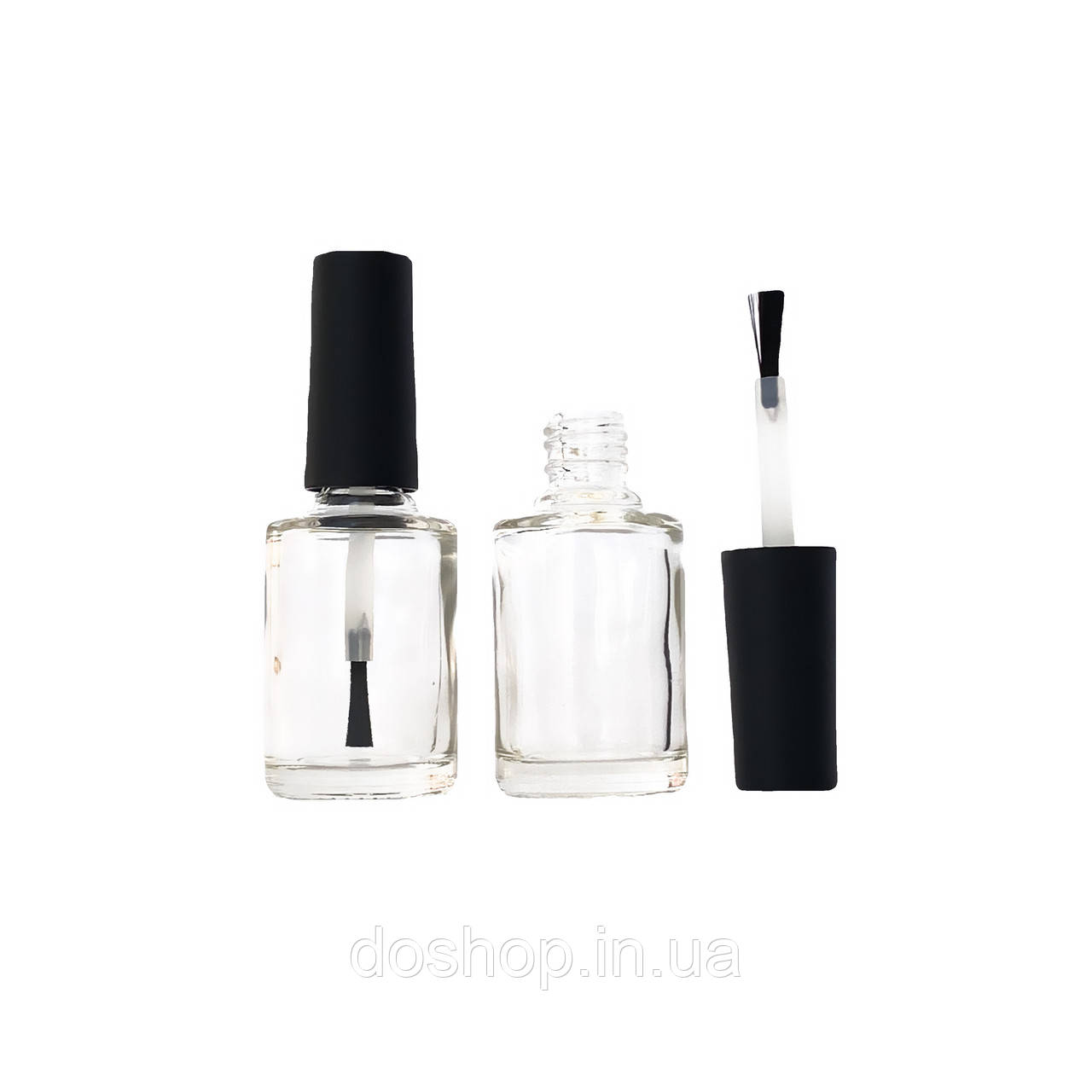 Флакон для лаку прозорий скляний 15 мл (тара для косметики), фото 1