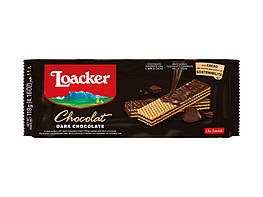 Loacker Chocolat Napolitaner Вафлі з шоколадною начинкою в темному шоколаді 118g