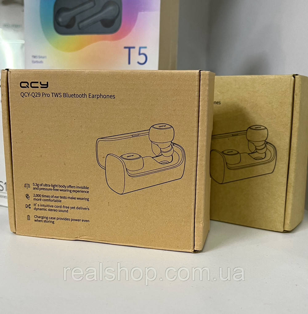 Гарнітура Xiaomi QCY Q29 Pro Bluetooth Dark Gray, фото 1