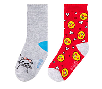 Детские носочки emoji, 2 шт (размер 27-30)