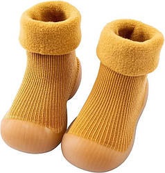 Шкарпетки-черевики для малюків з не ковзною підошвою 22/23(13,5 см внутрішня довжина) Оранжевий