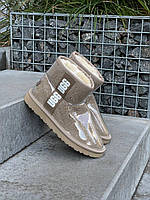 Зимние Женские Угги Ugg Classic Clear Mini Brown (Мех) 39