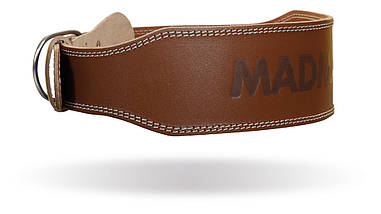 Пояс для важкої атлетики MadMax MFB-246 Full leather шкіряний Chocolate brown L