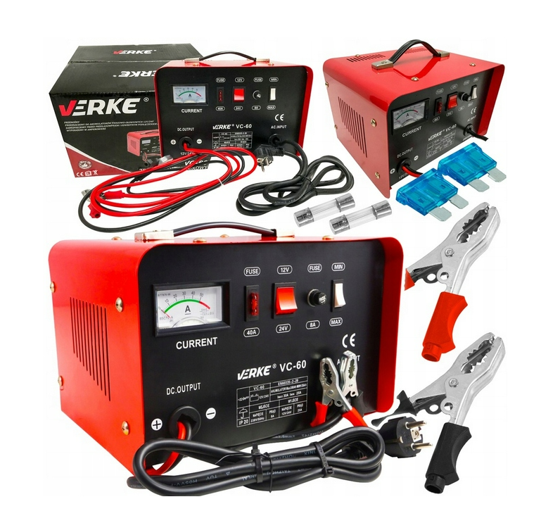 Пуско-зарядний пристрій VERKE 12/24В портативний, фото 1