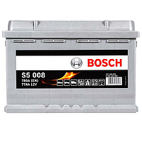 Аккумулятор автомобильный BOSCH S5 77Ah 780A R+ (S50 080) (L3)