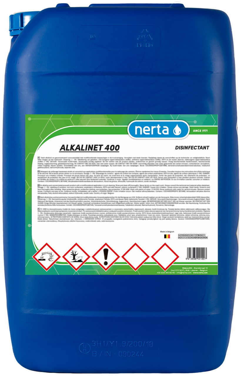 Дезінфікуючі засоби. Очисники Nerta. Alkalinet 400 (5л)