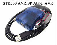 STK500 AVRISP Atmel AVR + переходник 10 на 6 pin внутрисхемный программатор МК ISP tiny TPI XMEGA PDI