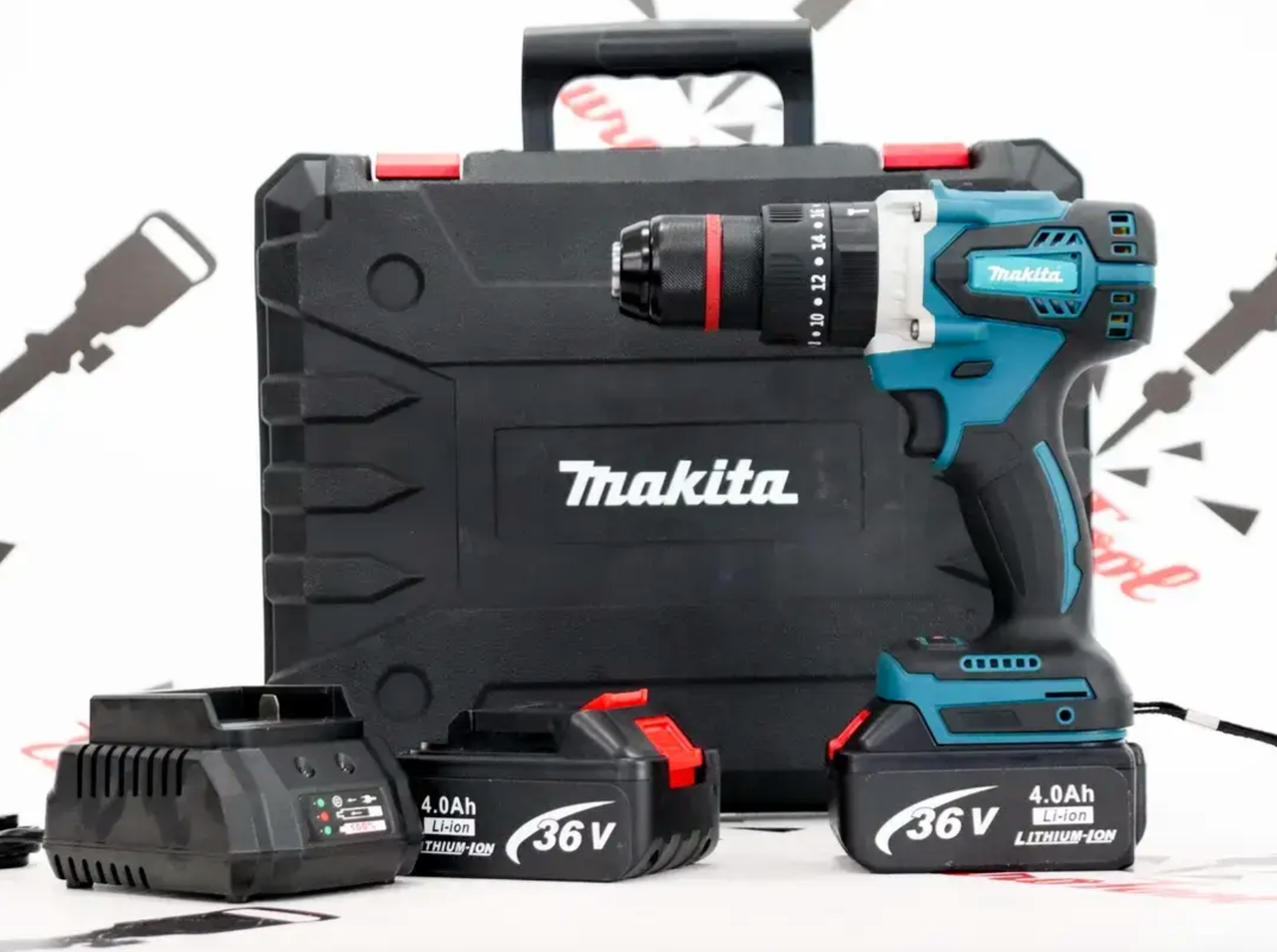 Шуруповерт акумуляторний ударний безщітковий 36V 4A/h Makita DCD 917
