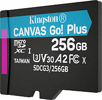 Карта пам`яті microSD 256Gb class 10 UHS-1 Kingston (SDCG3/256GBSP), фото 4