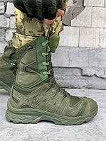 Тактическая обувь Salomon, зимние берцы Salomon олива, мужская спецобувь Саломон 45