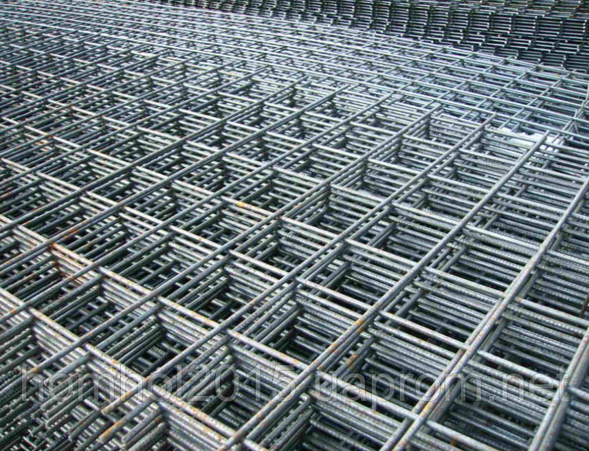 Сетка сварная для армирования бетона из арматуры диаметром 6 мм, ячейками 100*100мм до 400*400мм - фото 1 - id-p1990906304