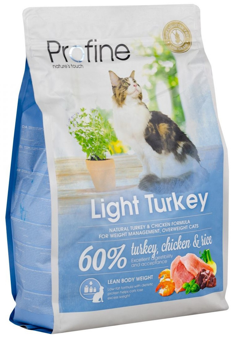 Сухий корм для кішок із зайвою вагою Profine Cat Light індичка та курка 2 кг