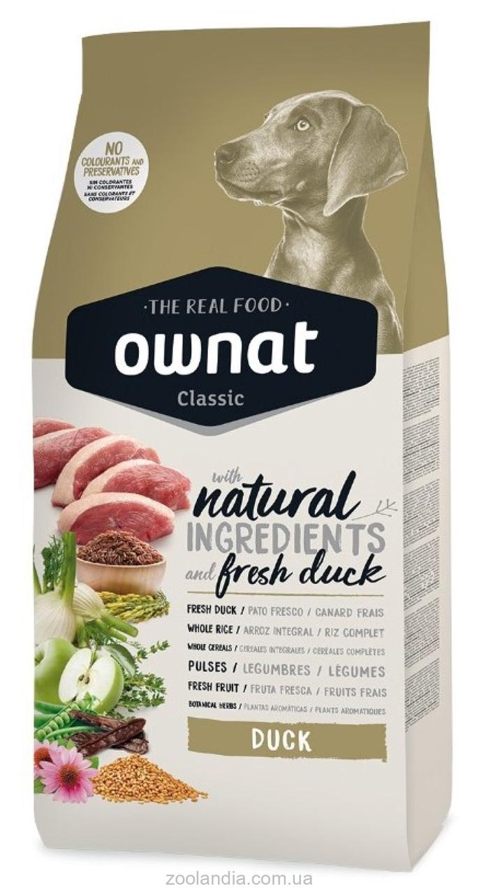 Сухий корм для дорослих собак Ownat Classic Duck качка 4 кг