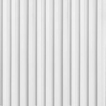 Декоративна стінова рейка 160*23*3000мм (D) Біла