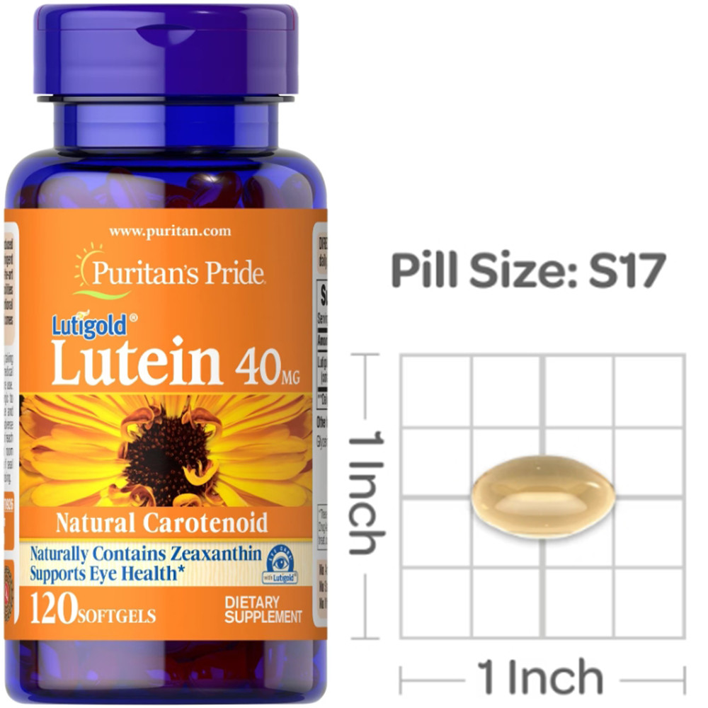 Лютеїн Puritan's Pride Lutein 40 мг 120 капс гел