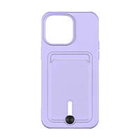 Чехол для iPhone 15 Plus TPU Colorfull Pocket Card Цвет 39 Elegant purple