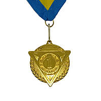Медаль спортивная 4,5 см с лентой за 1 место J25-06G