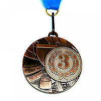 Медаль спортивная 5 см с лентой за 3 место J25-5200B