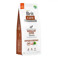 Сухой корм для собак с лишним весом Brit Care Dog Hypoallergenic Weight Loss кролик 12 кг