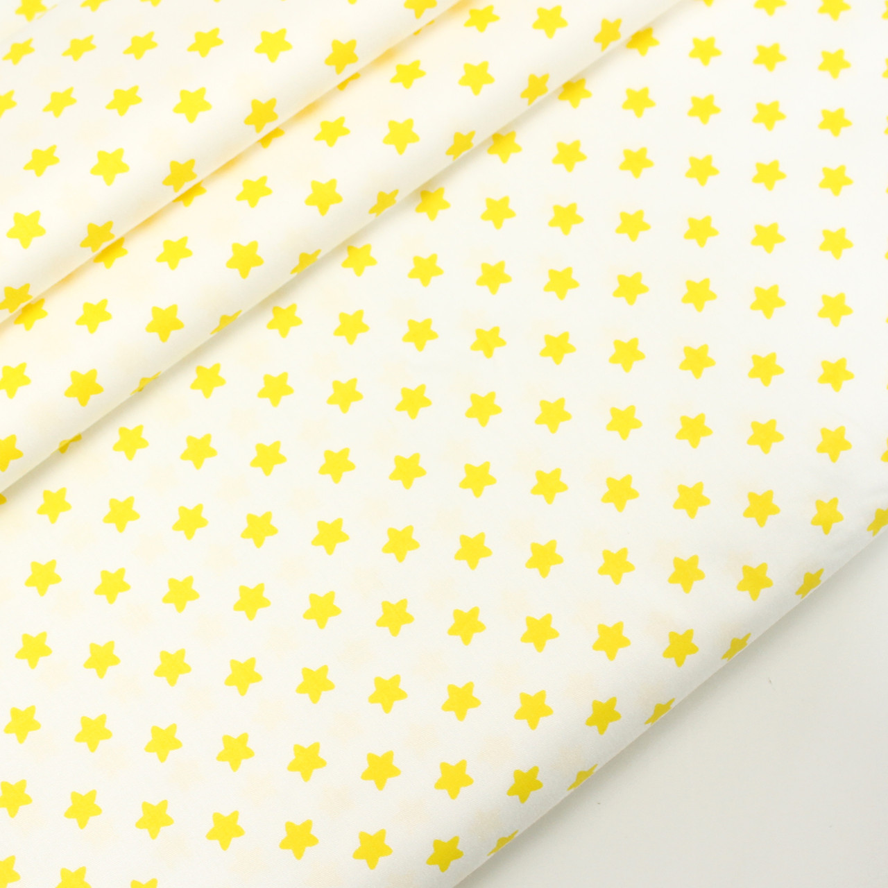 Сатин " Мініпреники" жовтіє на білому No 160-31 с, фото 1