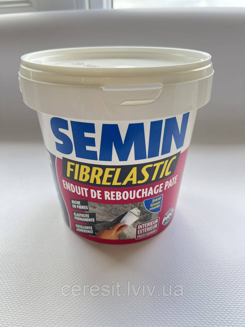 Шпаклівка для ремонту тріщин FIBRELASTIC semin 1.5кг Старт