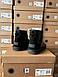 Зимові Жіночі Уггі Ugg Classic Black Leather (Хутро) 36-37-38-39-40-41, фото 5