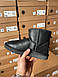 Зимові Жіночі Уггі Ugg Classic Black Leather (Хутро) 36-37-38-39-40-41, фото 7