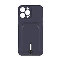 Чехол TPU Colorfull Pocket Card для iPhone 12 Pro Max Цвет 08.Dark blue