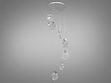 Люстра каскад світлодіодна 24W Diasha 3008/8HR, фото 2
