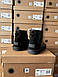 Зимові Чоловічі Уггі Ugg Classic Black Leather (Хутро) 40-41-42-43-44, фото 5