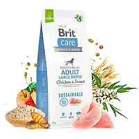 Сухий корм для собак великих порід Brit Care Dog Sustainable Adult Large Breed курка та комахи 12 кг, фото 3