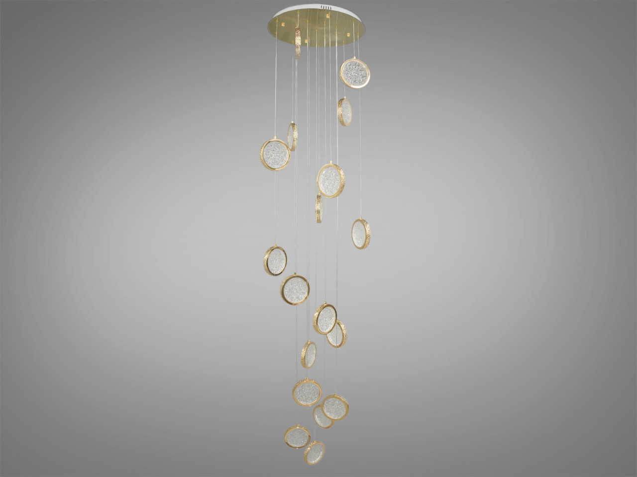 Люстра декоративна каскад 45W Diasha 3005/18G