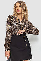 Сорочка жіноча на ґудзиках, колір леопардовий, 235R3747