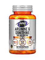 Now Arginine & Ornithine 500/250 mg 100 caps