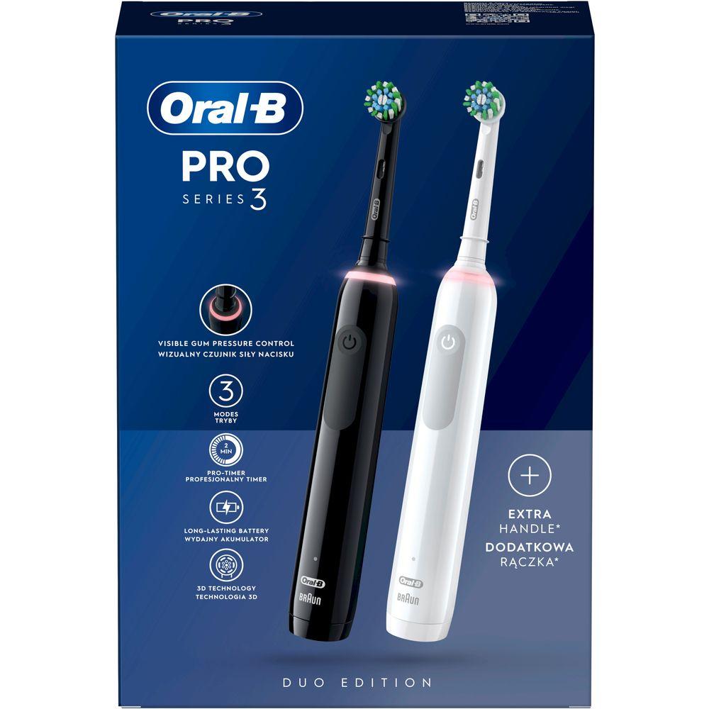 Зубная щетка Braun Oral-B D505 PRO 3 3900 Black+White Cross Action - фото 2 - id-p1897304623