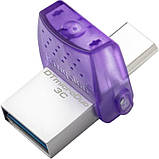 USB 3.2 Flash 128Gb Kingston DTMicroDuo 3C (Type-A/Type-C) (200Mb/s), фото 4