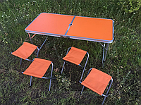 Набор садовой мебели для пикника стол со стульями., компактный стол чемодан для кемпинга туристический столик