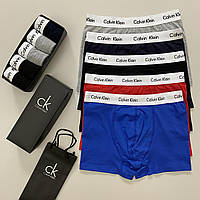 Мужские трусы Calvin Klein, набор качественных брендовых трусов комплект 5 шт в коробке