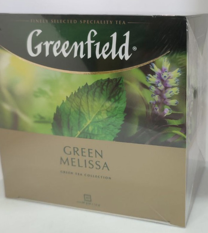 Чай зелений GREENFIELD MELISSA Грінфілд Меліса 40 пакетів
