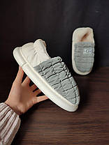 Дутики короткі хутряні UGG угги низькі не промокаючі Superme GREY зимові теплі, фото 3