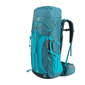 Туристичний похідний рюкзак Naturehike 65+5 л з чохлом (Блакитний)
