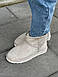 Зимові Жіночі Уггі Ugg Classic Mini Light Grey Suede (Хутро) 36-37-38-39-40, фото 8