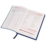 Щоденник А5 Leo Planner недатований "Azure" синій, фото 10