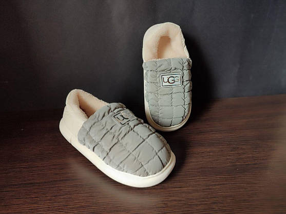 Дутики короткі хутряні UGG угги низькі не промокаючі Superme GREY зимові теплі, фото 6