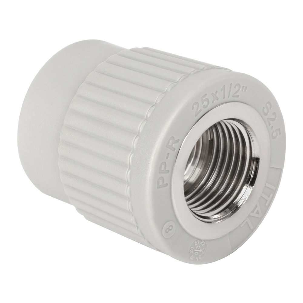 Муфта PP-r з внутрішньою різьбою ITAL 20 мм х 3/4", фото 1